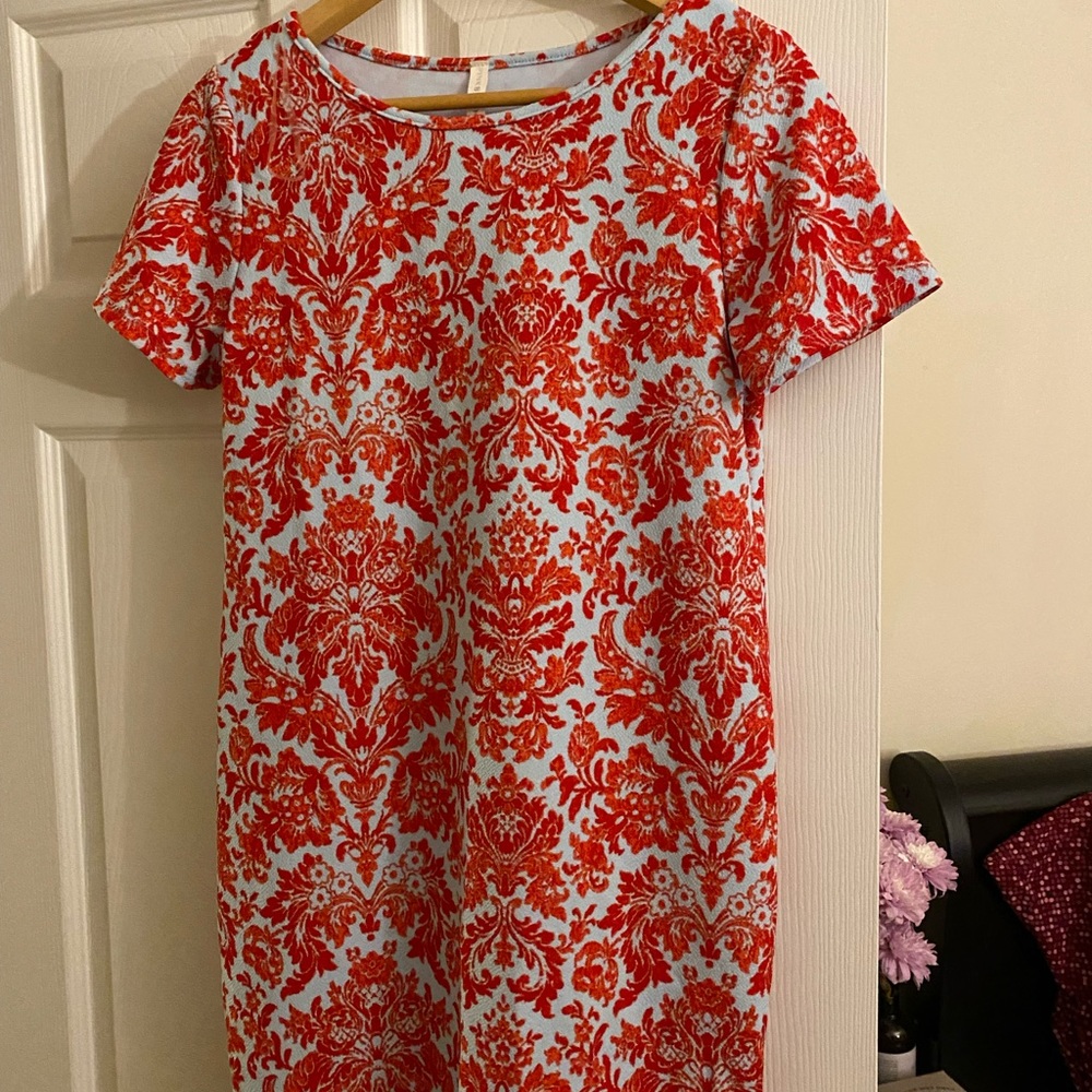 Pink blush maternity dress